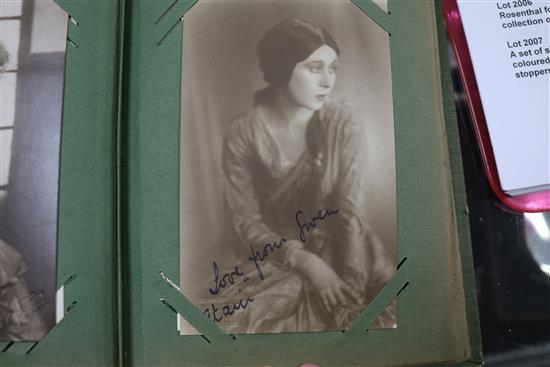 Gwen Frangcon-Davies signed postcards and other postcards of actors./ 80